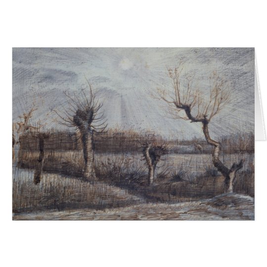 Tetards (Pollards) Van Gogh Fine Art Drawing Card