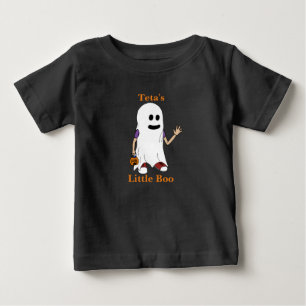 Teta's Little Boo Boy Trick or Treater Baby T-Shirt
