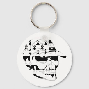 Tête de mort Bretagne Key Ring