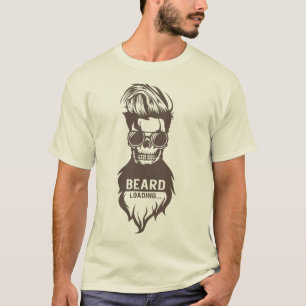 tete_mort_hipster_citation_barbu_beard_loading_lun T-Shirt