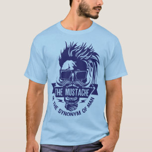 tete_mort_hipster_citation_mustache_synonym_mousta T-Shirt