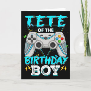 Tete Of The Birthday Boy Matching Video Game Birth Card
