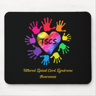 Tethered Spinal Cord Syndrome Awareness Hands Gift Mouse Pad