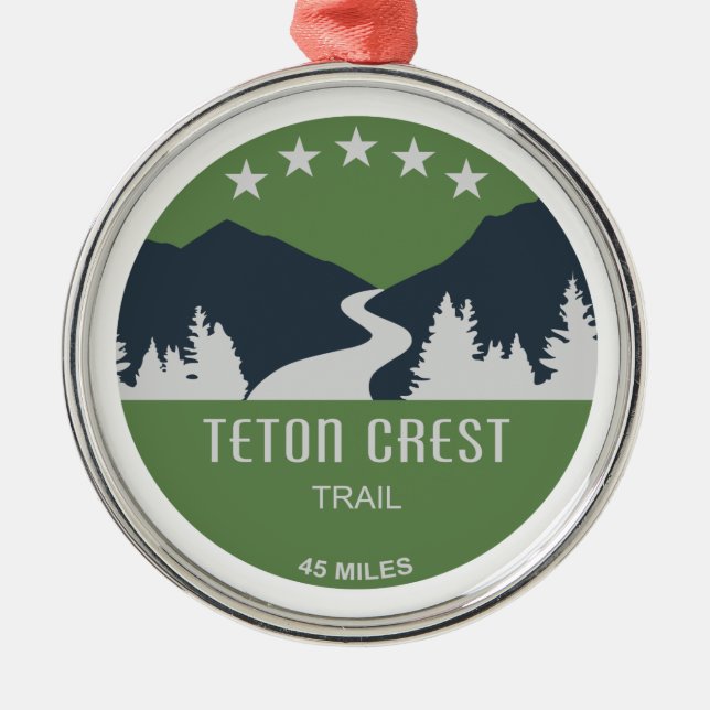 Teton Crest Trail Metal Ornament (Front)