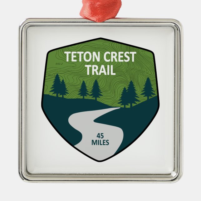 Teton Crest Trail Metal Ornament (Front)
