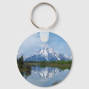 Teton Mountain Reflections Key Ring