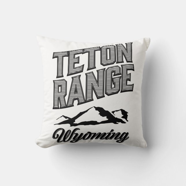 Teton Range, Wyoming Cushion (Front)