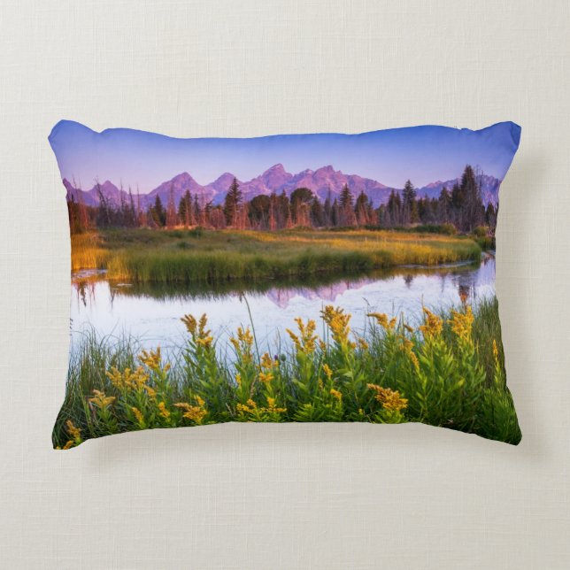 Teton Sunrise Decorative Cushion (Front)