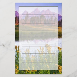 Teton Sunrise Stationery