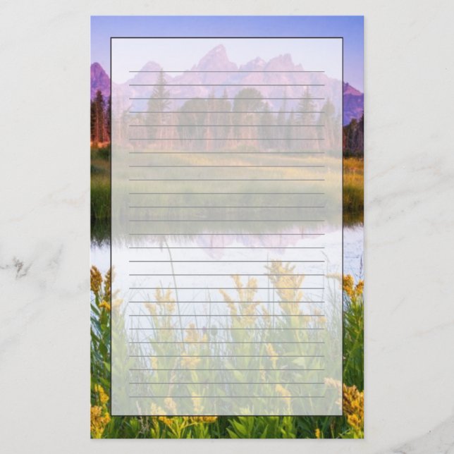 Teton Sunrise Stationery (Front)