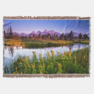 Teton Sunrise Throw Blanket