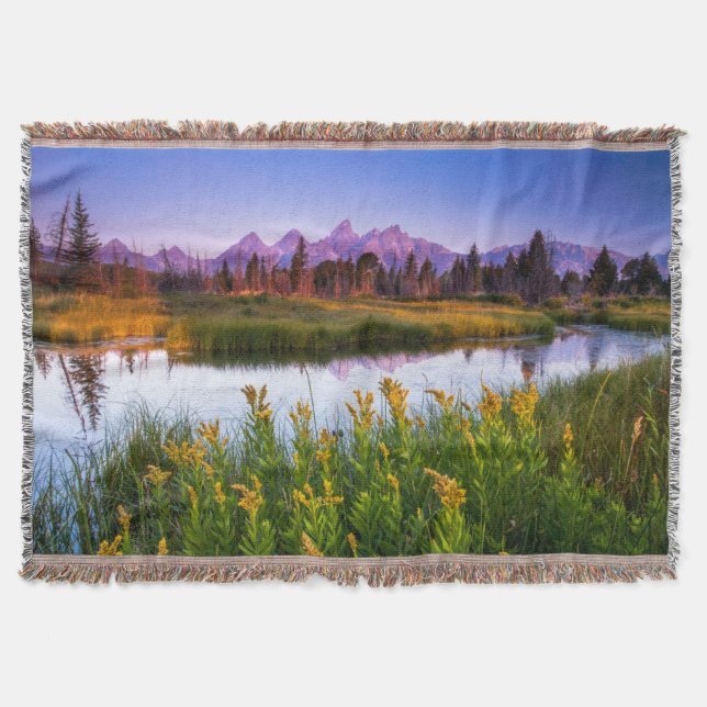 Teton Sunrise Throw Blanket (Front)