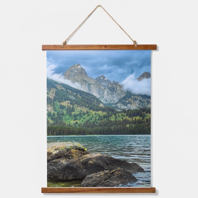 Tetons After the Rain Hanging Tapestry (Front)