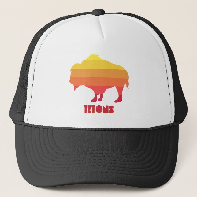 Tetons Bison Trucker Hat (Front)