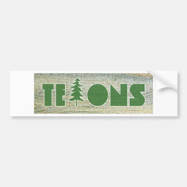 Tetons Bumper Sticker (Front)