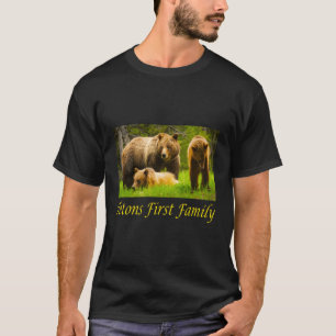 Tetons First Family Grizzly Bear 399 Cubs T-Shirt