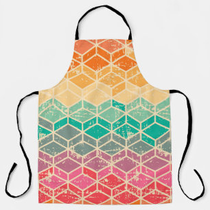 Tetragonal (rhombic) geometric seamless pattern w Apron
