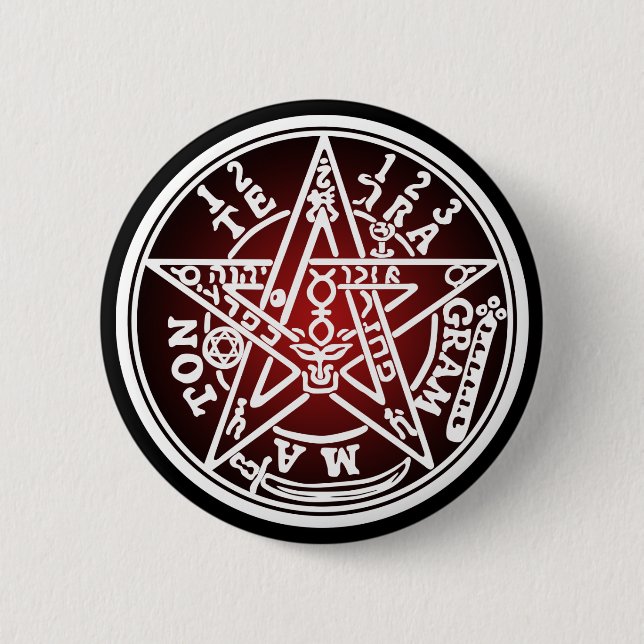 TETRAGRAMMATON 01 6 CM ROUND BADGE (Front)