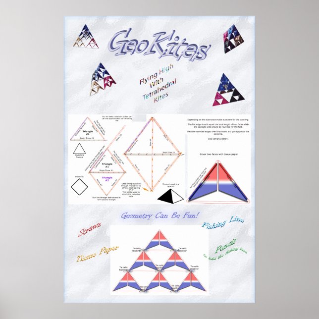 Tetrahedryl Kite Poster (Front)