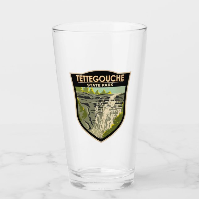 Tettegouche State Park Minnesota Vintage Glass (Front)
