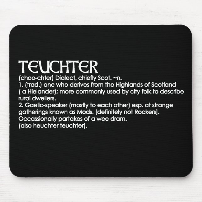 Teuchter Mouse Pad (Front)