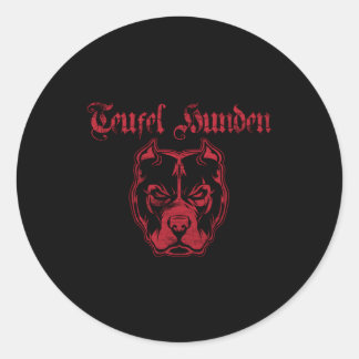 Teufel Hunden Classic Round Sticker