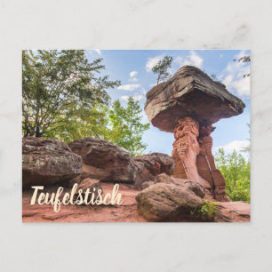 Teufelstisch Hinterweidenthal Pfalz Germany gift Holiday Postcard