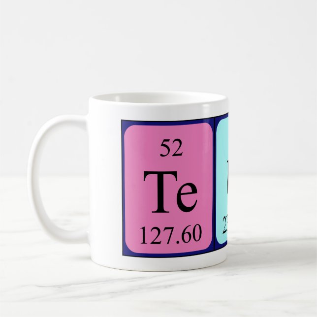 Teun periodic table name mug (Left)