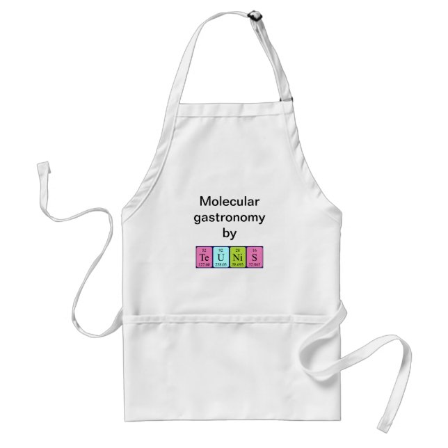 Teunis periodic table name apron (Front)