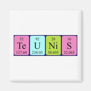 Teunis periodic table name magnet