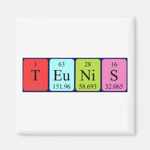 Teunis periodic table name magnet