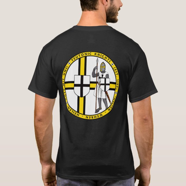 Teutonic Knight with Coat of Arms Seal Shirt (Back)