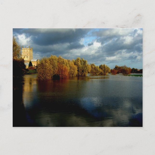 Tewkesbury Abbey, England, Postcard (Front)