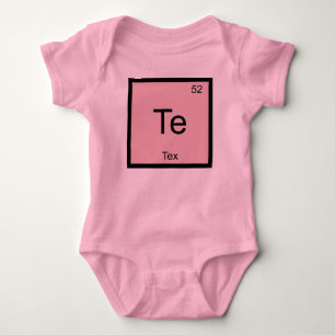 Tex Name Chemistry Element Periodic Table Baby Bodysuit