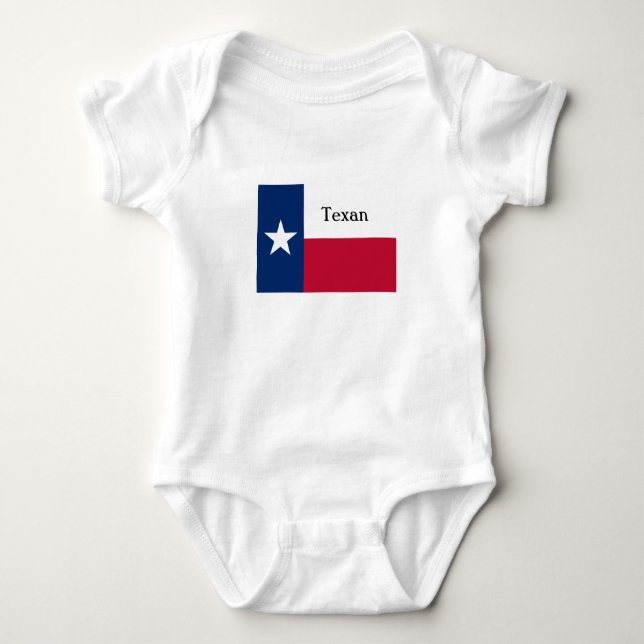 Texan baby sleeper or toddler t-shirt bodysuit (Front)