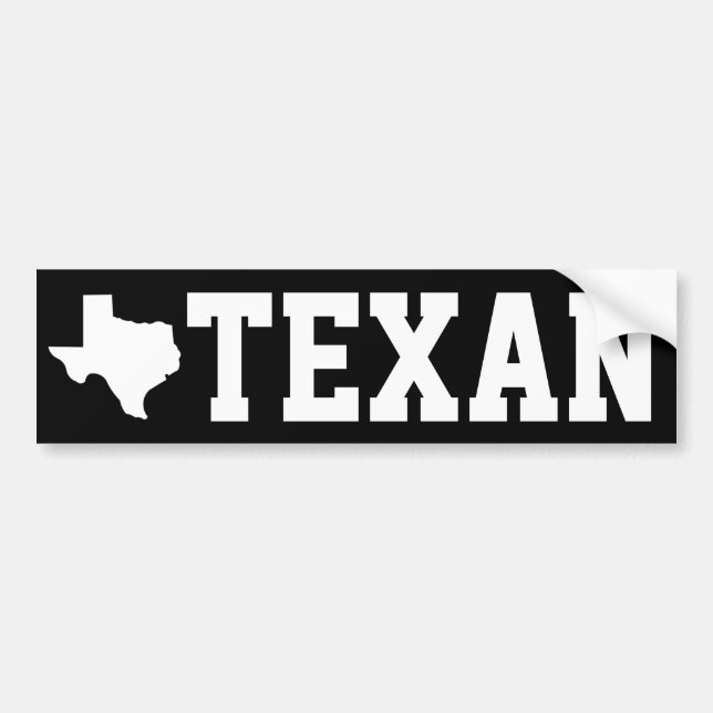 TEXAN BUMPER STICKER (Front)