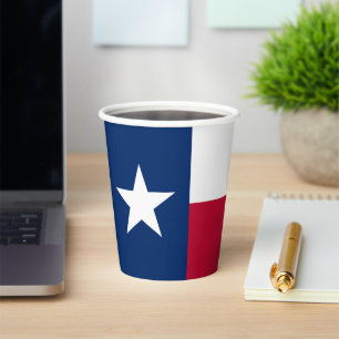 Texan Flag, Flag of Texas Paper Cups