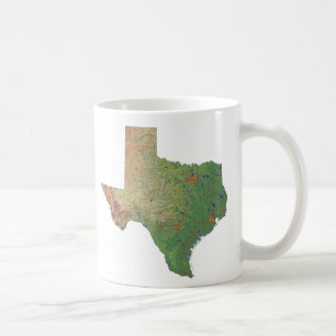 Texan Flag + Map Mug