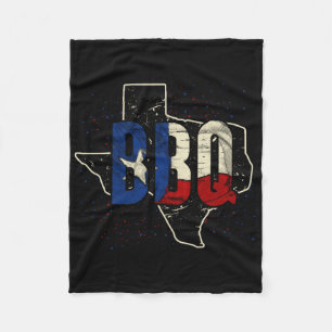 Texan Flag Proud American Gift Bbq Texas Fleece Blanket