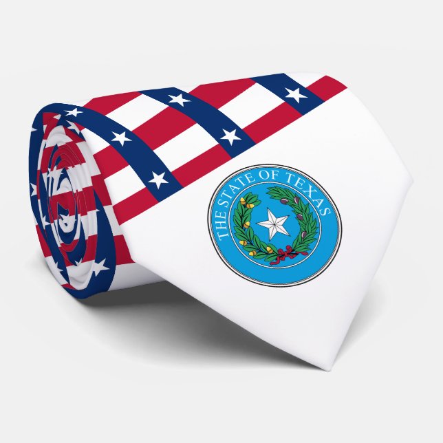 Texan Flag & Seal, Flag of Texas Tie (Rolled)
