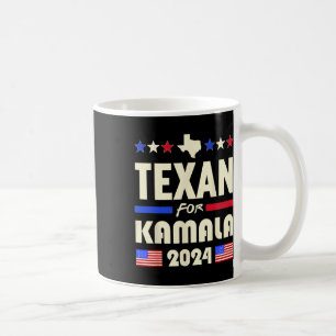 Texan For Kamala 2024 Patriotic Democrats Campaign Coffee Mug