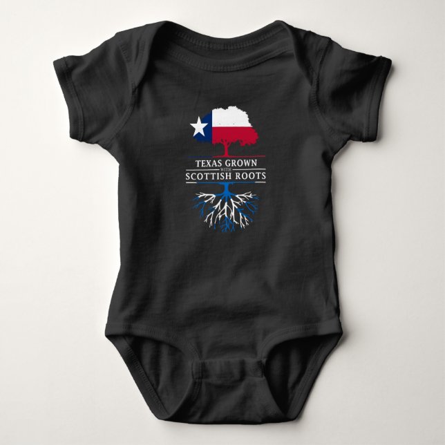 Texan Grown with Scottish Roots Baby Bodysuit (Front)