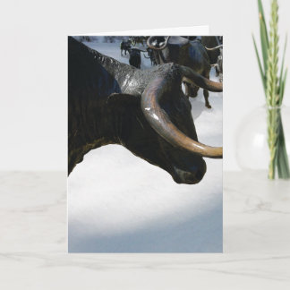 Texan Holiday Card--Texas Longhorns (Customisable)