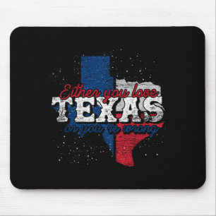Texan Pride Patriotic Usa Proud Aamerican Texas Mouse Pad