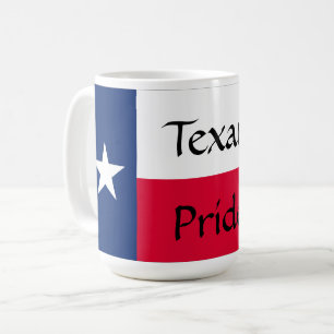 Texan Pride, Texas Flag with Bluebonnets, Mug