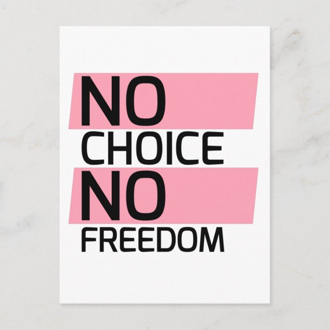 Texan Pro Choice Protesting Banner Postcard (Front)