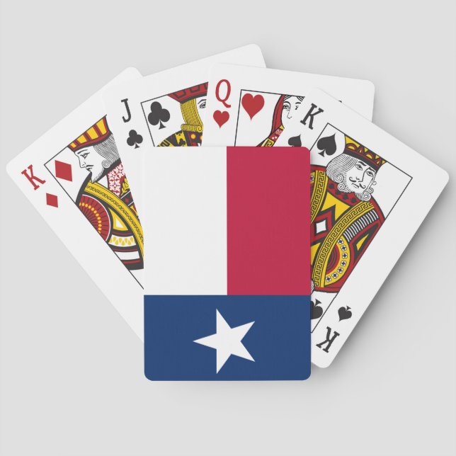 Texan State Flag (Texas) Playing Cards (Back)