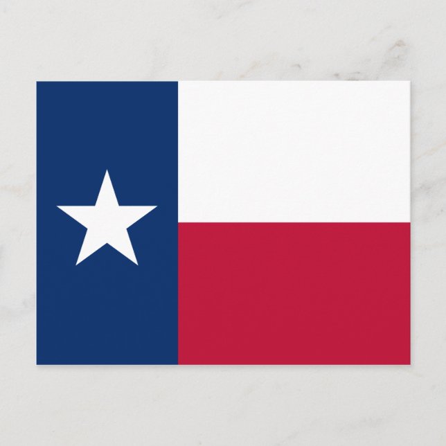 Texan State Flag (Texas) Postcard (Front)