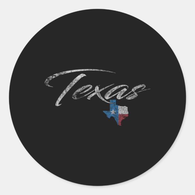 Texan Texas Texas For Tx Classic Round Sticker (Front)