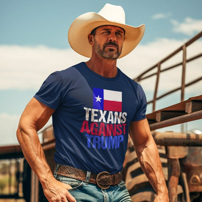 Texans Against Trump Blue Texas Democrat T-Shirt (Creator Uploaded)